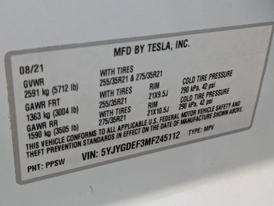 2021 Tesla Model Y Performance AWD