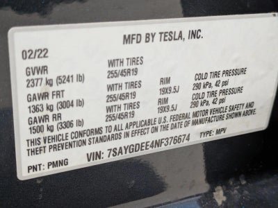 2022 Tesla Model Y Long Range AWD