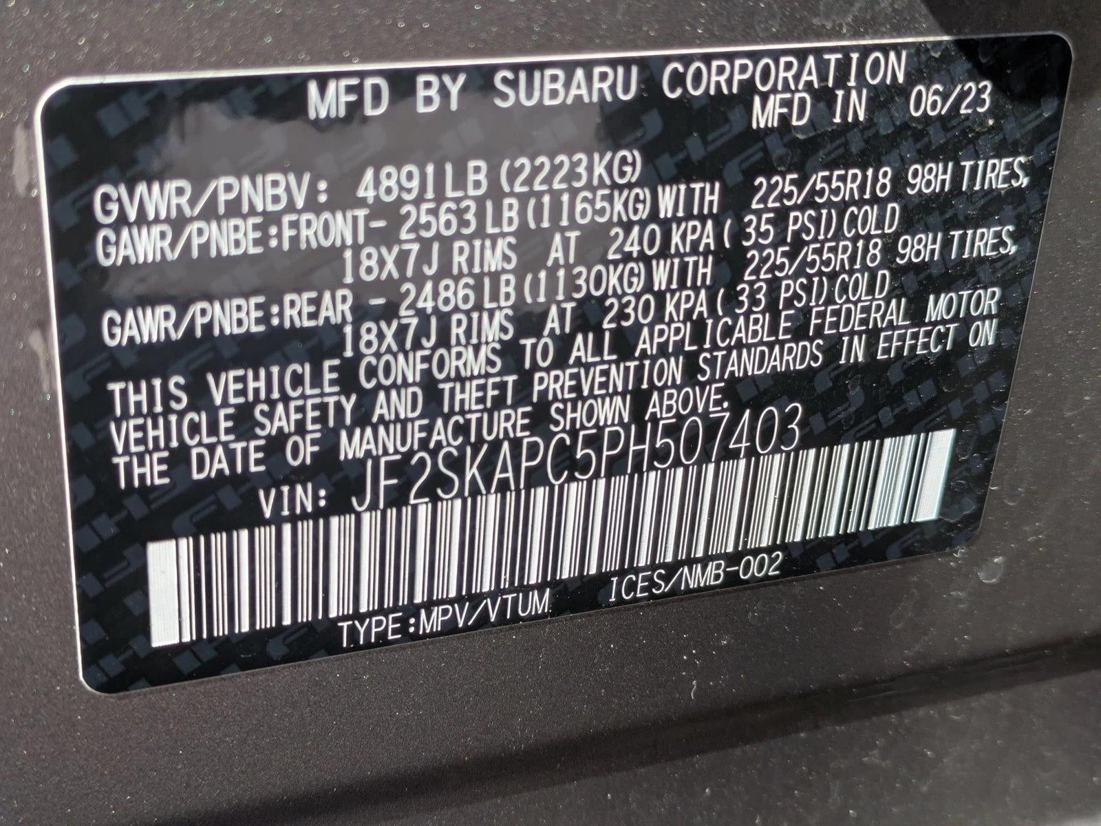 2023 Subaru Forester Limited CVT