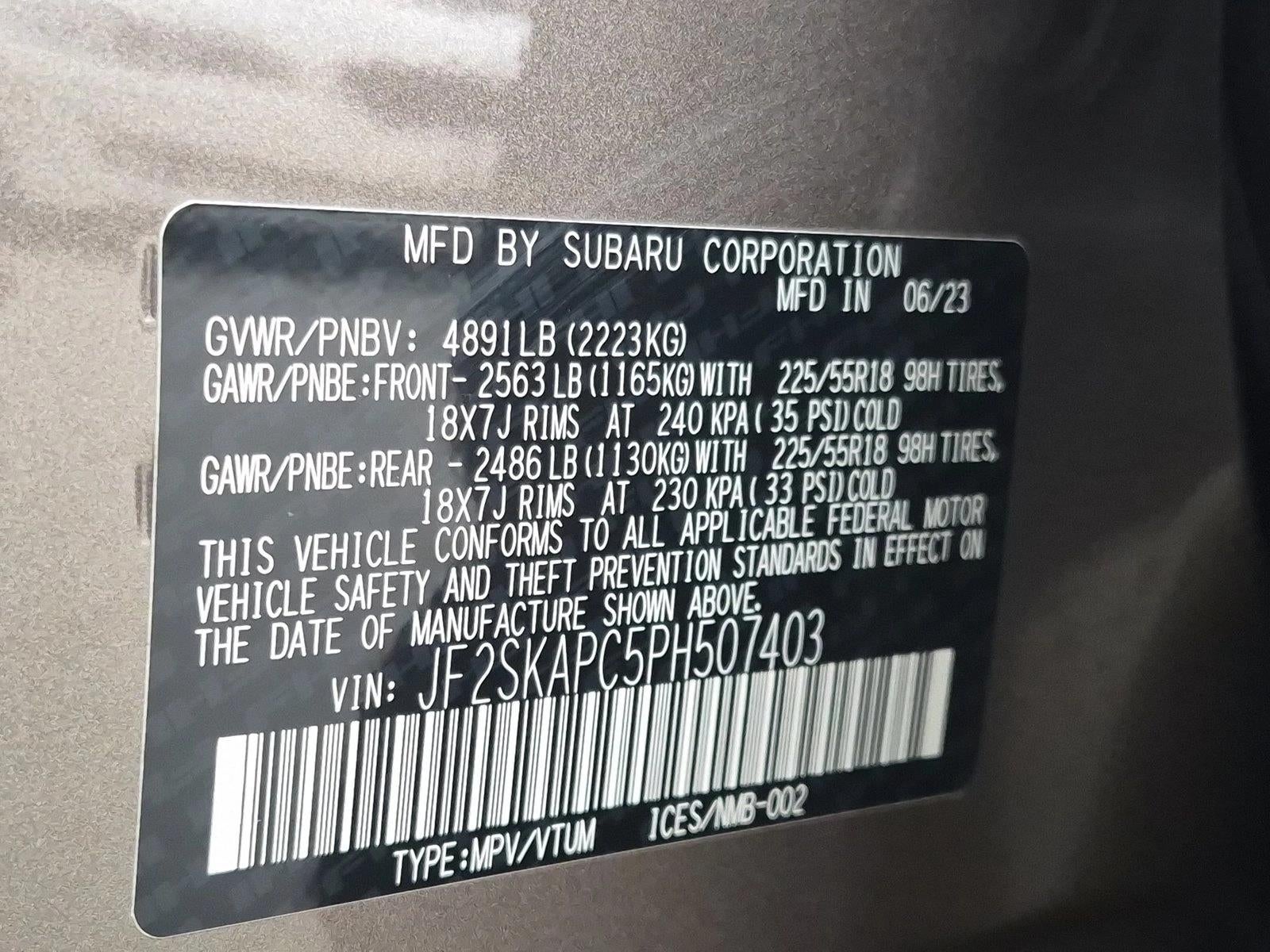 2023 Subaru Forester Limited CVT