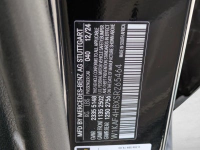 2025 Mercedes-Benz C-Class C 300 4MATIC® Sedan
