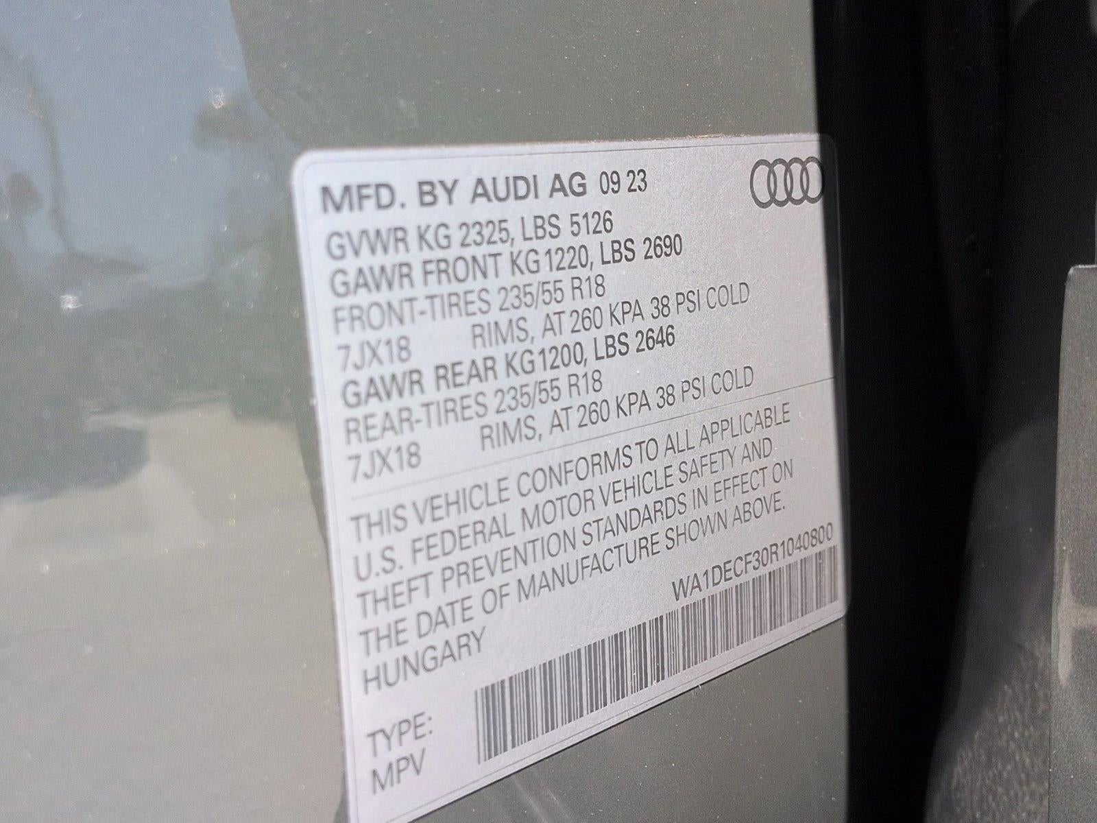 2024 Audi Q3 S line Premium 45 TFSI quattro