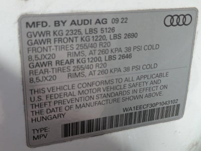 2023 Audi Q3 S line Premium Plus 45 TFSI quattro