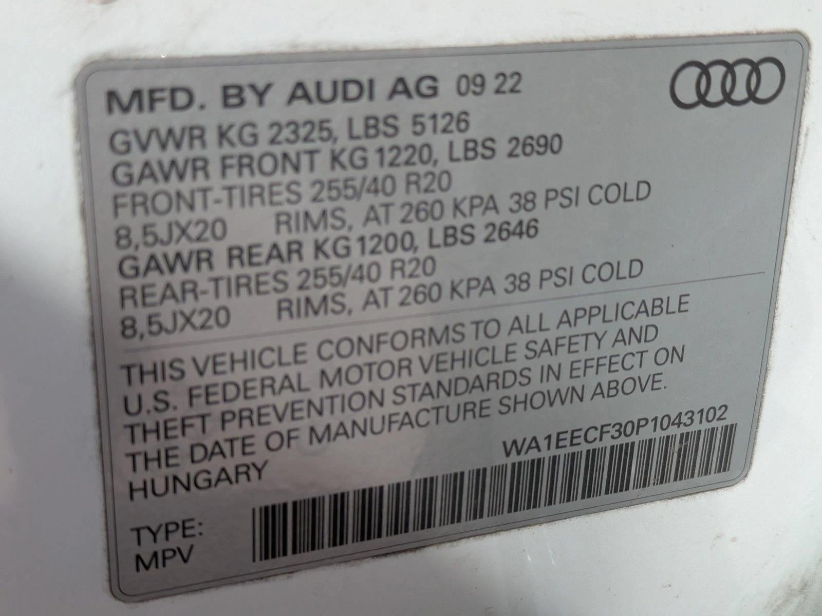 2023 Audi Q3 S line Premium Plus 45 TFSI quattro