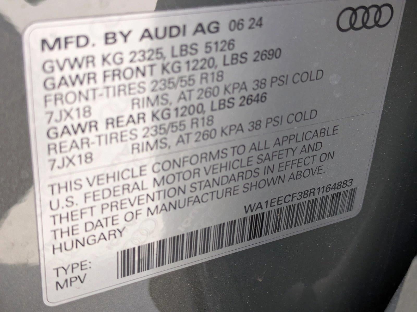 2024 Audi Q3 S line Premium Plus 45 TFSI quattro