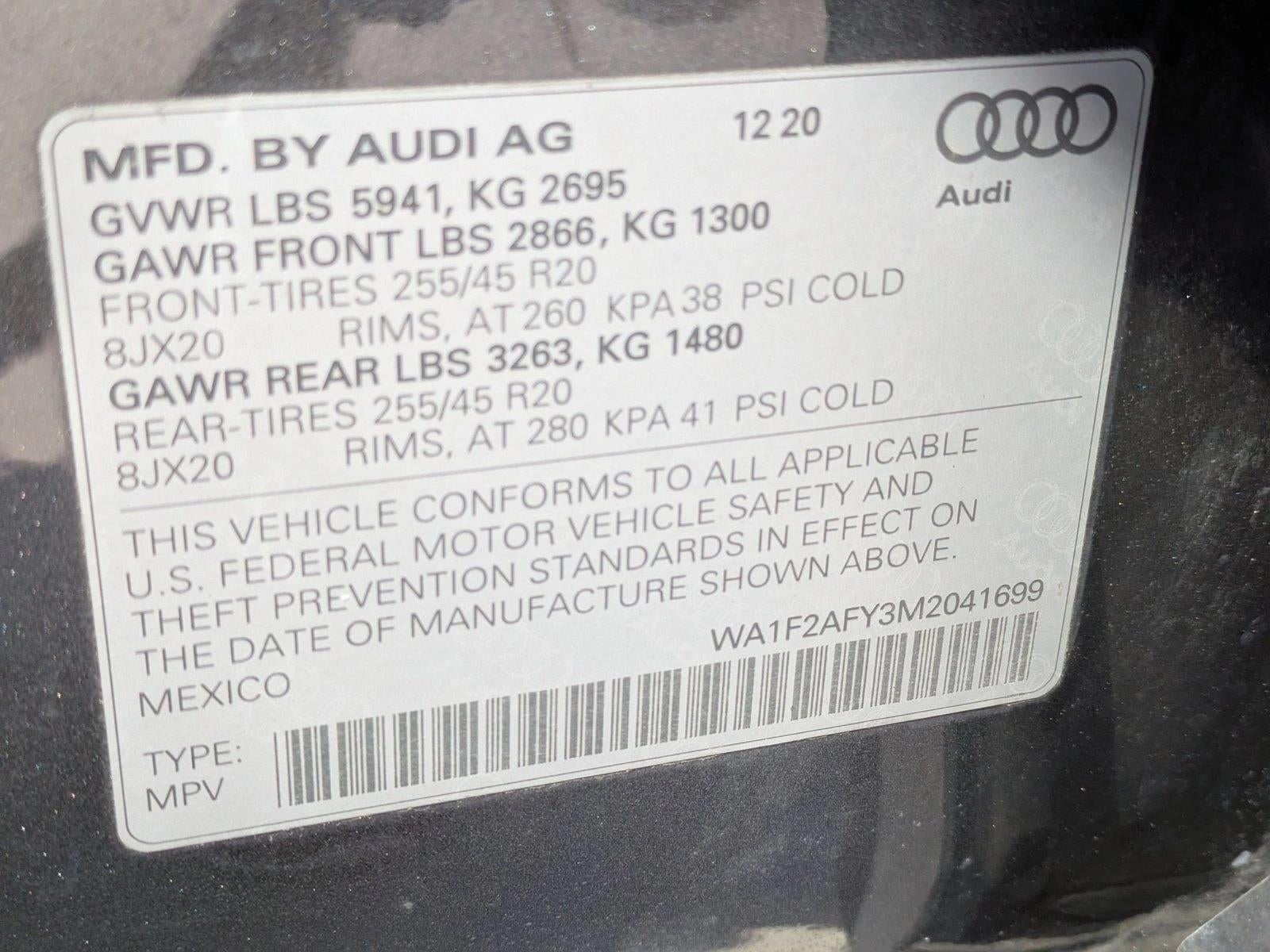 2021 Audi Q5 Prestige 55 TFSI e quattro