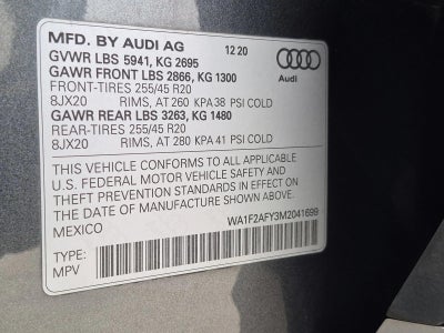 2021 Audi Q5 Prestige 55 TFSI e quattro
