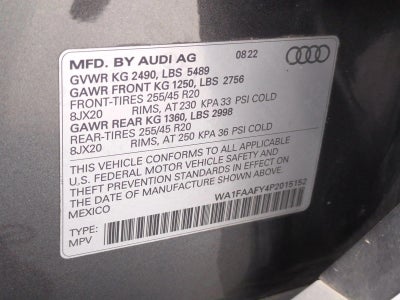 2023 Audi Q5 S line Prestige 45 TFSI quattro