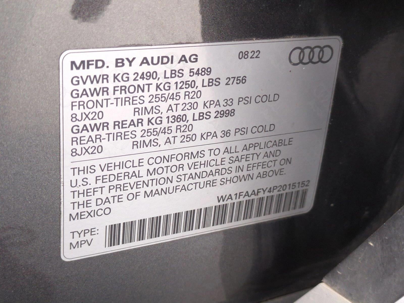 2023 Audi Q5 S line Prestige 45 TFSI quattro