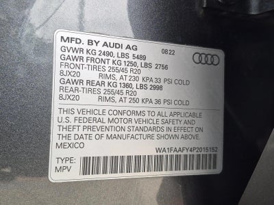 2023 Audi Q5 S line Prestige 45 TFSI quattro