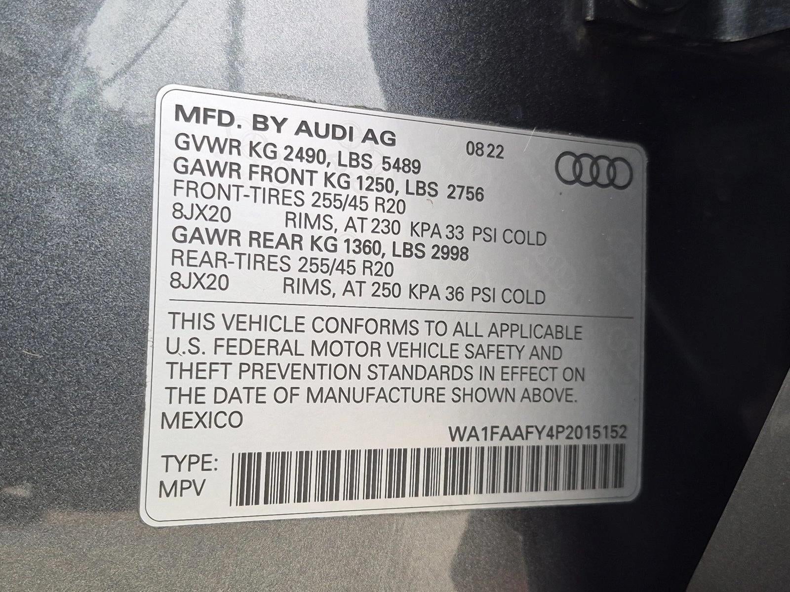 2023 Audi Q5 S line Prestige 45 TFSI quattro