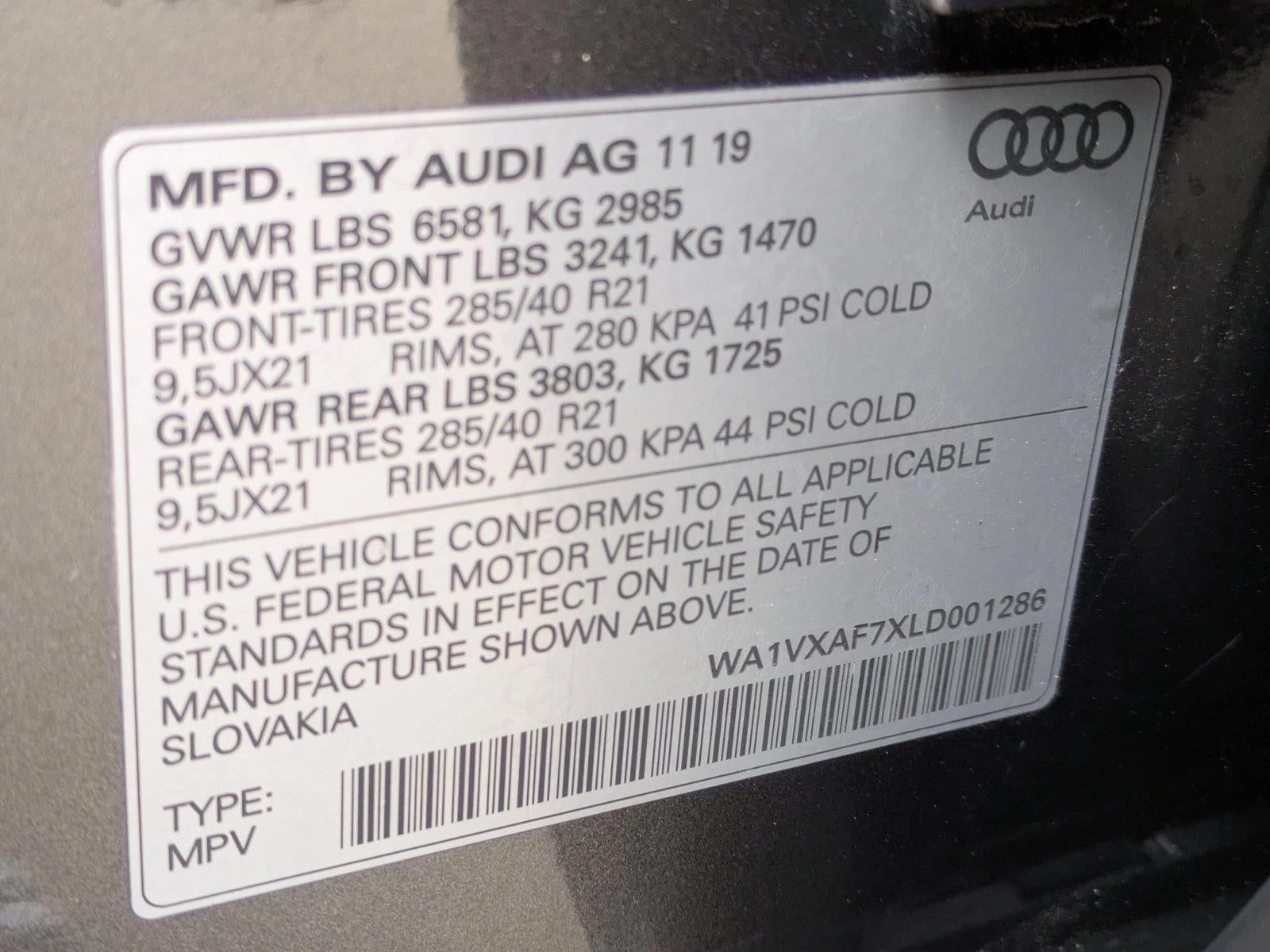 2020 Audi Q7 Prestige 55 TFSI quattro