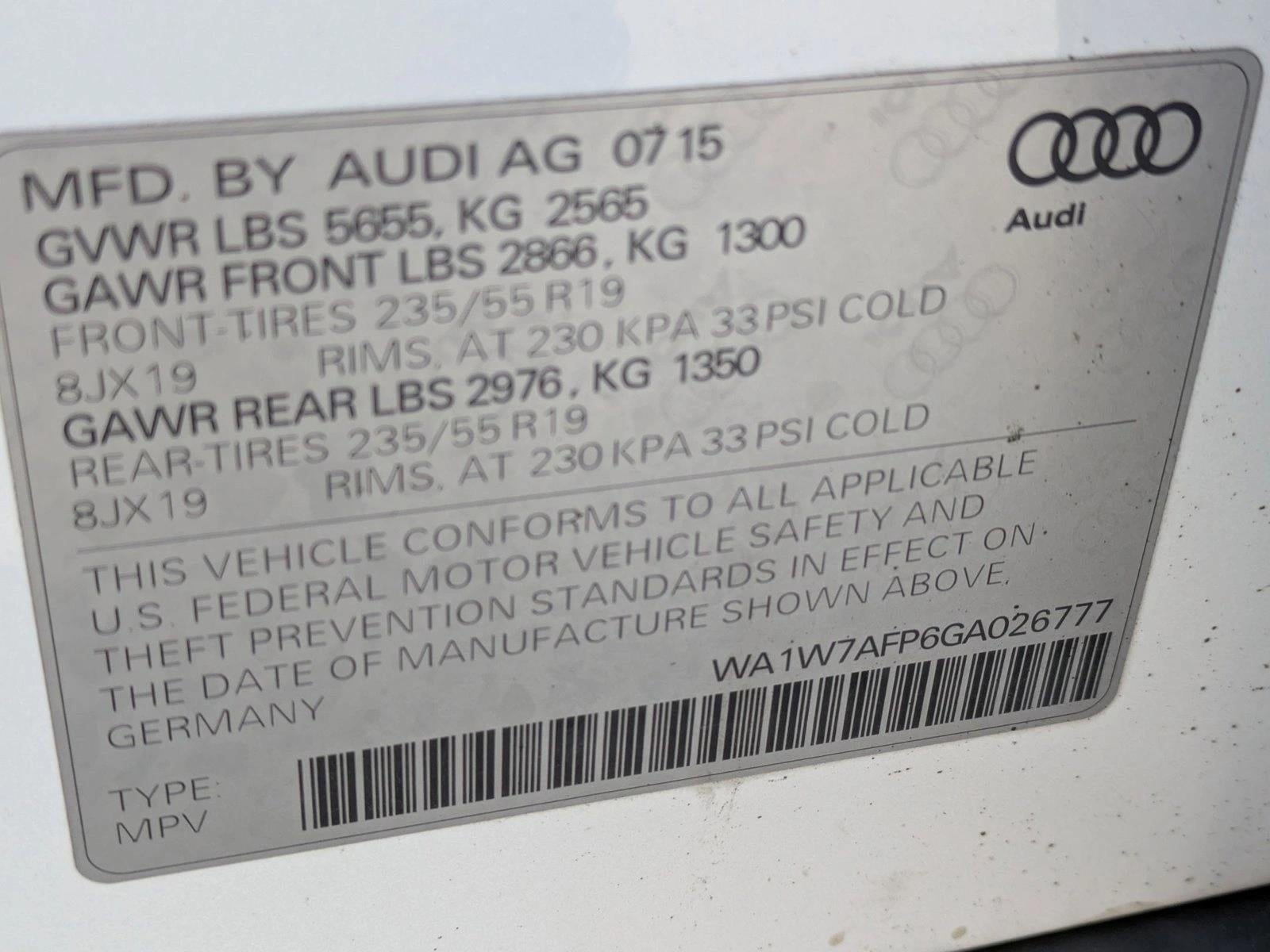 2016 Audi Q5 quattro 4dr 3.0T Prestige