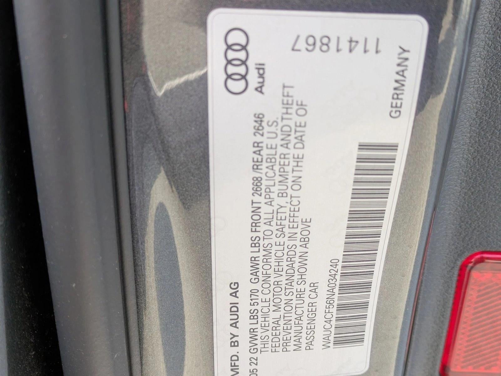 2022 Audi S5 Sportback Premium Plus 3.0 TFSI quattro