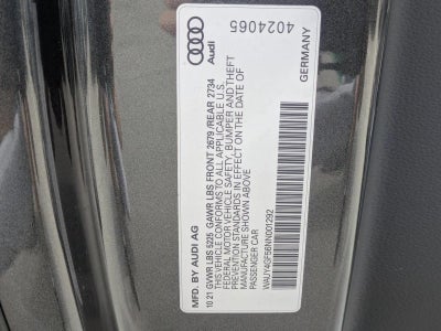 2022 Audi S5 Cabriolet Prestige 3.0 TFSI quattro
