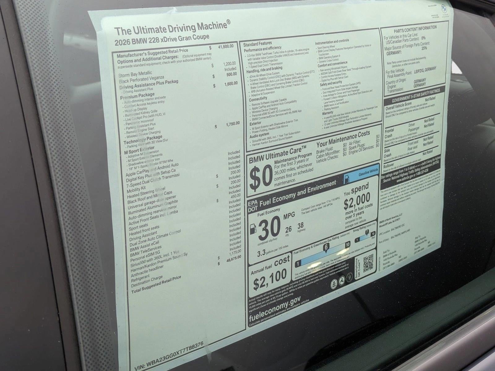 2026 BMW 228 xDrive Gran Coupe