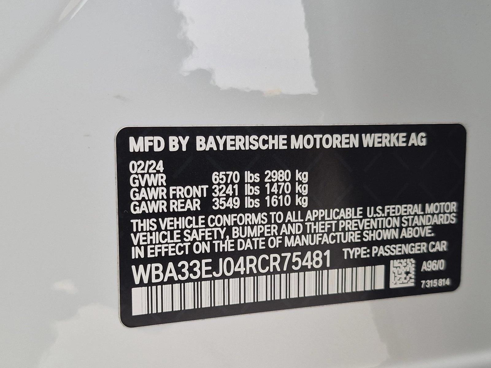 2024 BMW 760i xDrive Sedan