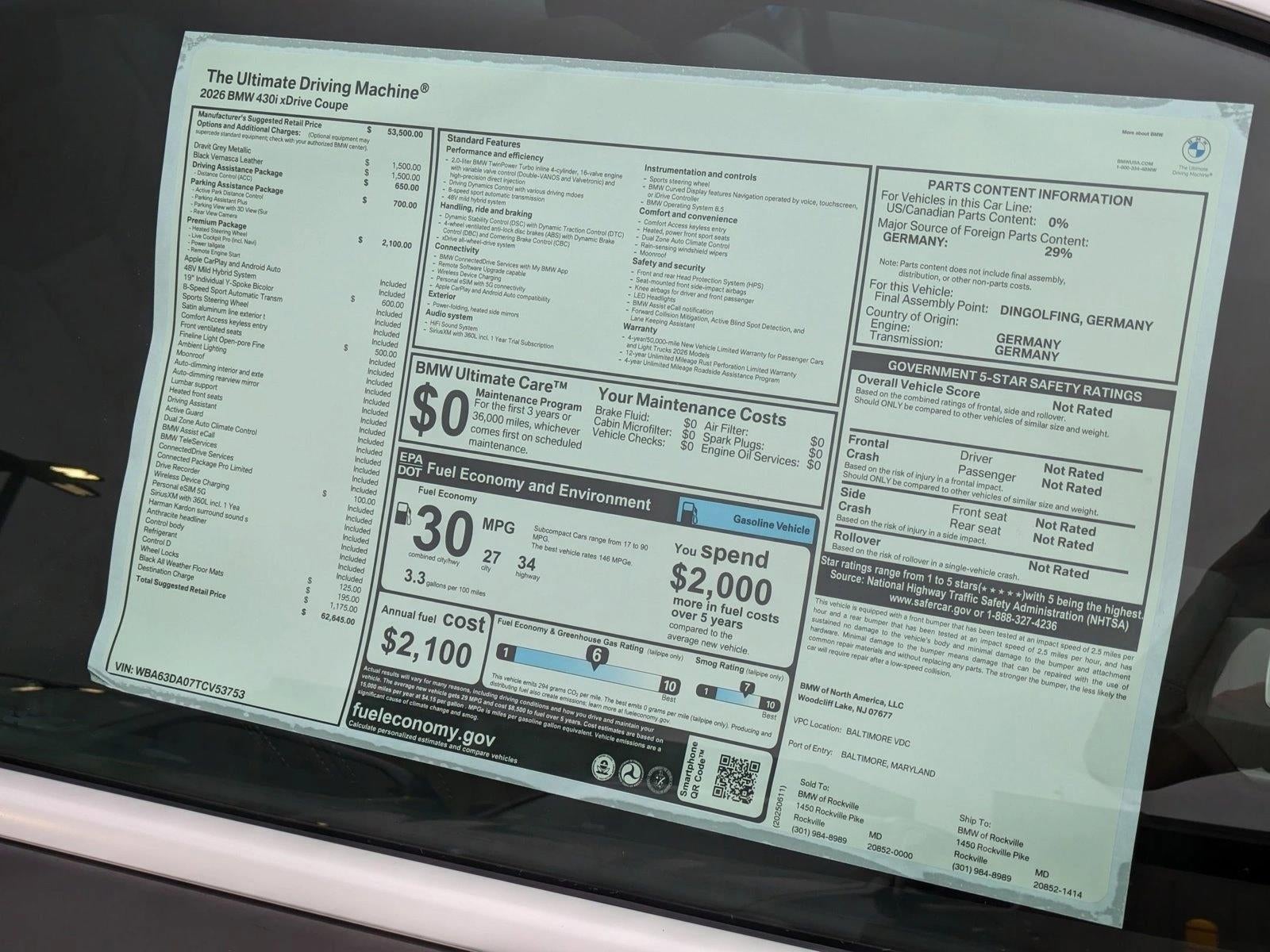 2026 BMW 430i xDrive Coupe