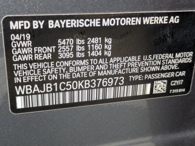 2019 BMW 530e xDrive iPerformance Plug-In Hybrid