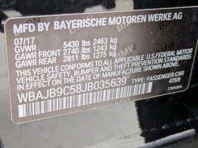 2018 BMW M550i xDrive Sedan