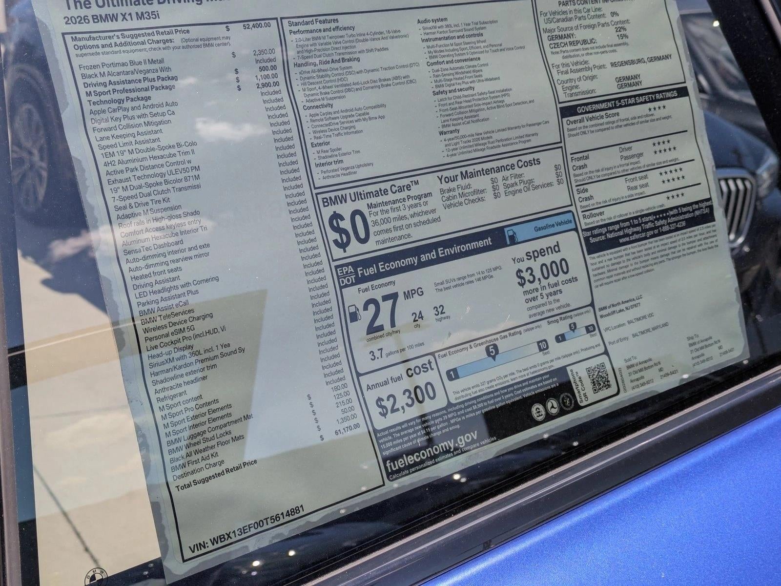 2026 BMW X1 M35i Sports Activity Vehicle