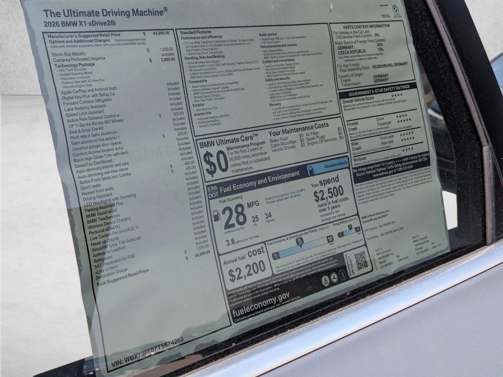 2026 BMW X1 xDrive28i Sports Activity Vehicle