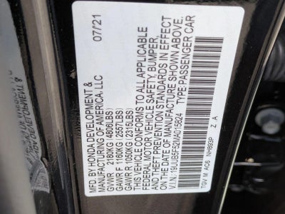 2021 Acura TLX FWD w/A-Spec Package