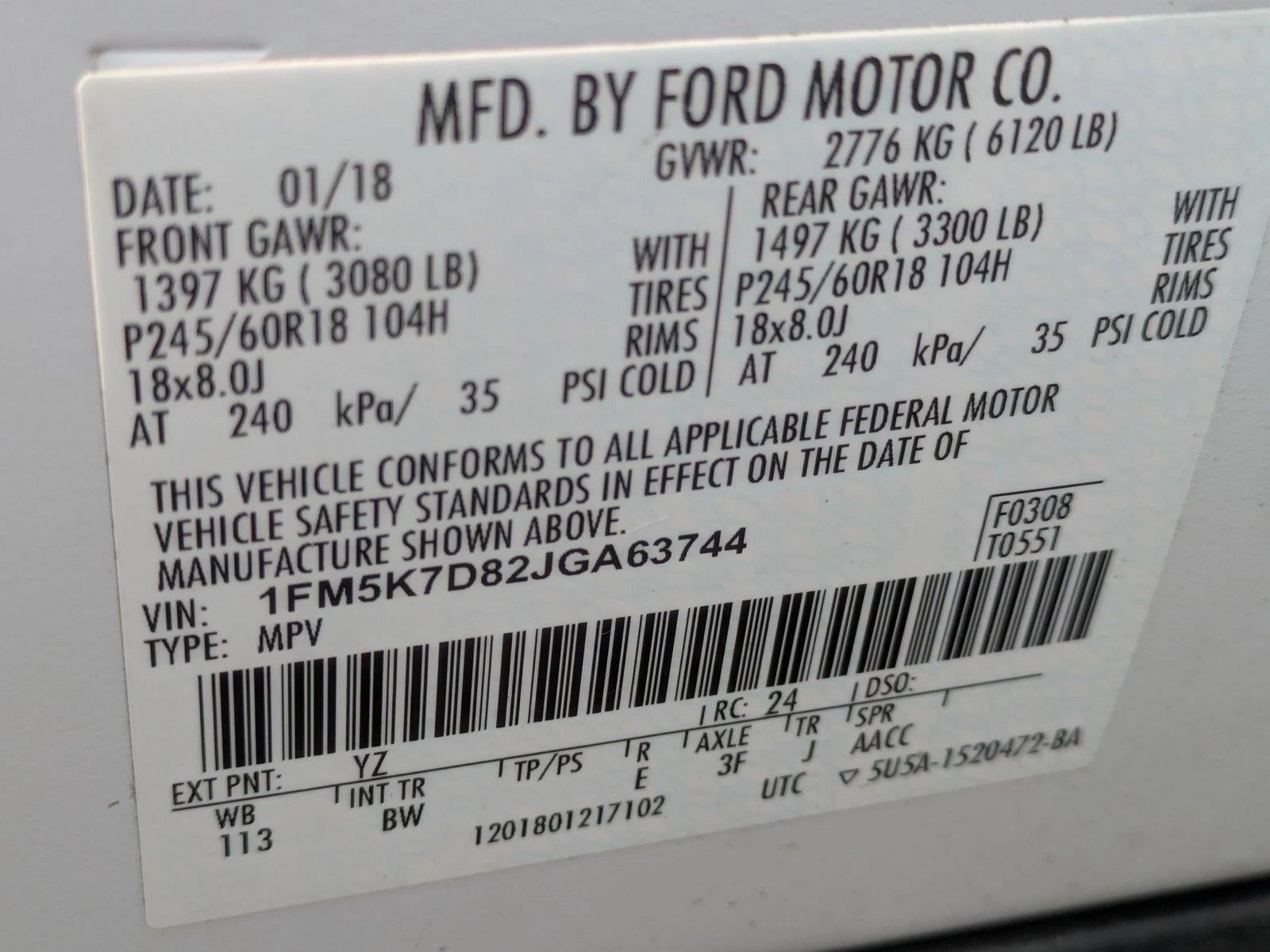 2018 Ford Explorer XLT FWD