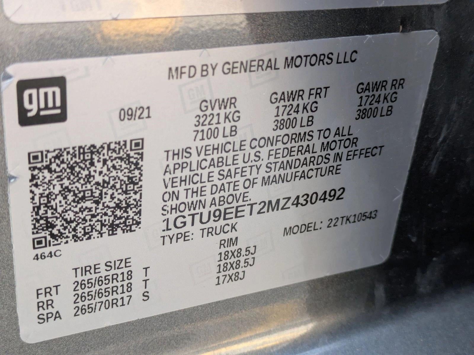 2021 GMC Sierra 1500 Crew Cab Short Box 4-Wheel Drive AT4