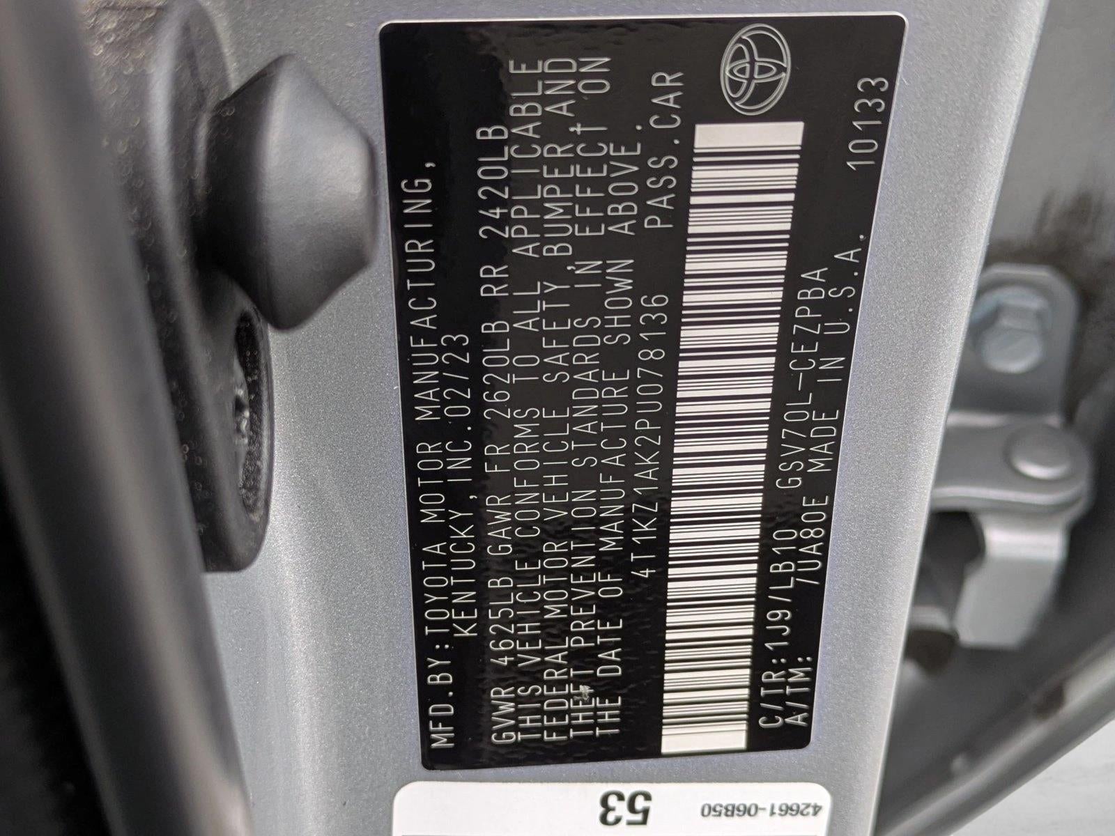 2023 Toyota Camry XSE V6 Auto (Natl)