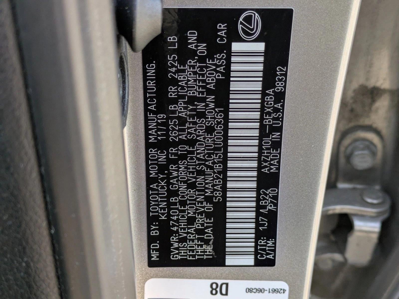 2020 Lexus ES 300h Luxury FWD