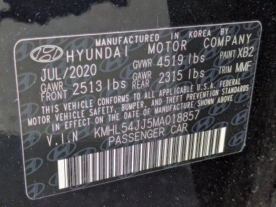 2021 Hyundai SONATA Hybrid Limited 2.0L