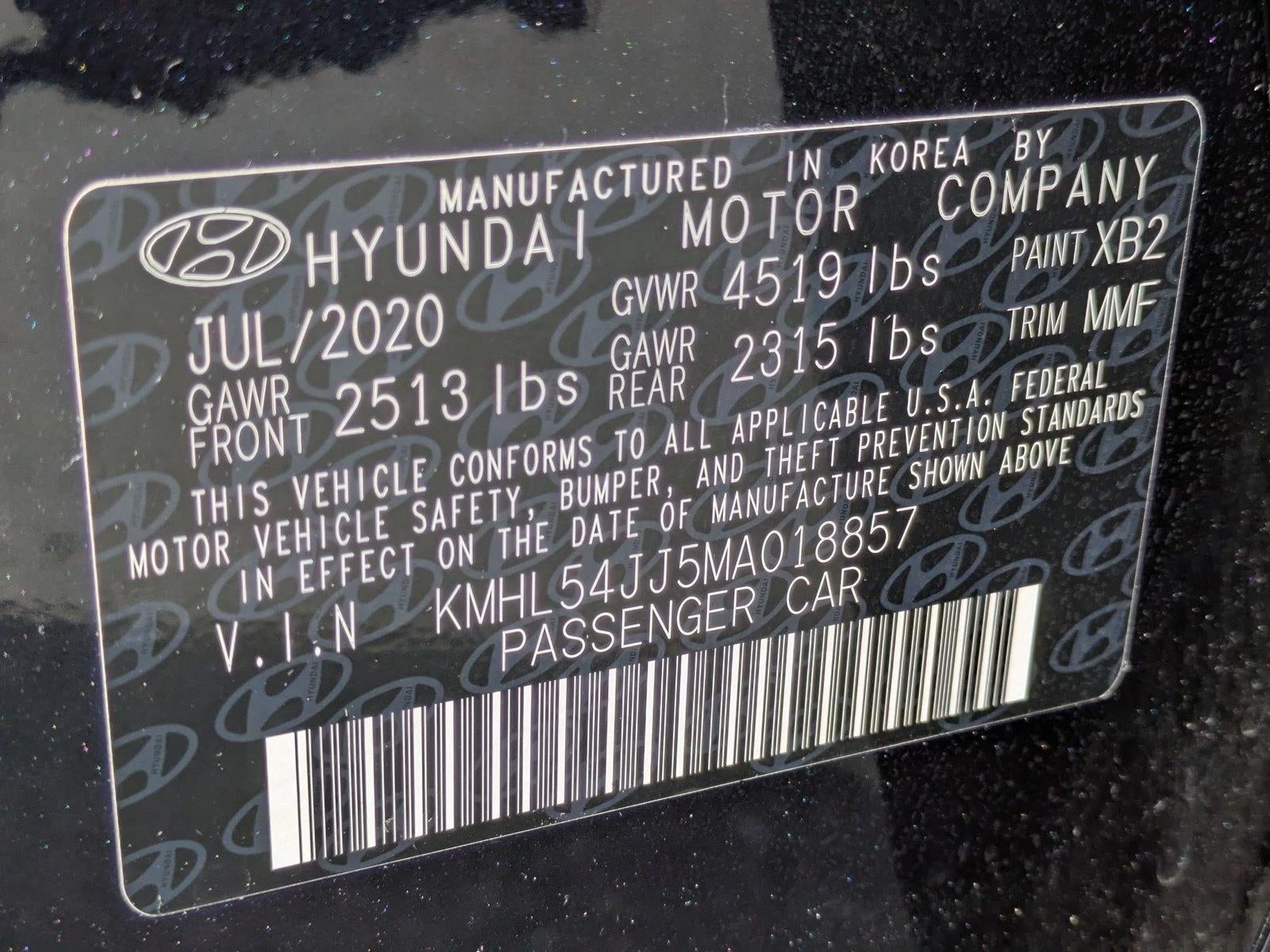 2021 Hyundai SONATA Hybrid Limited 2.0L