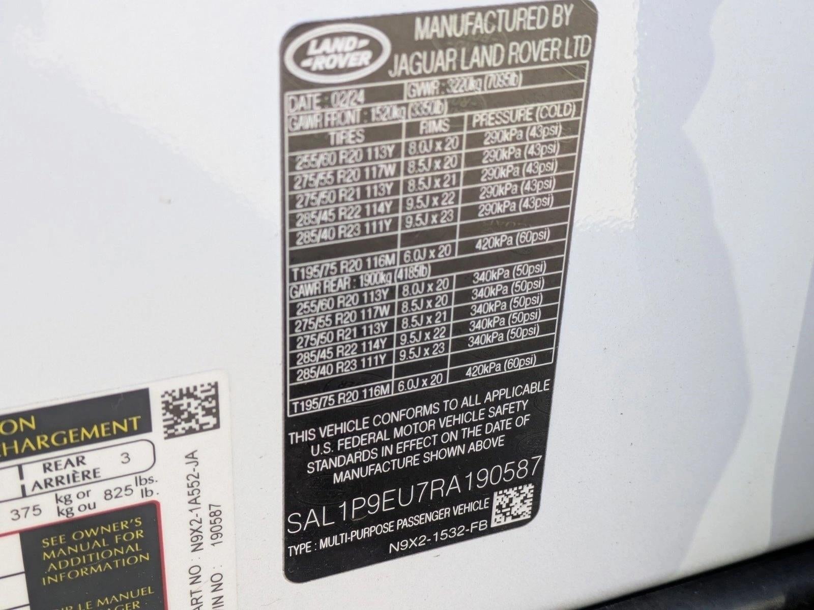 2024 Land Rover Range Rover Sport P360 SE