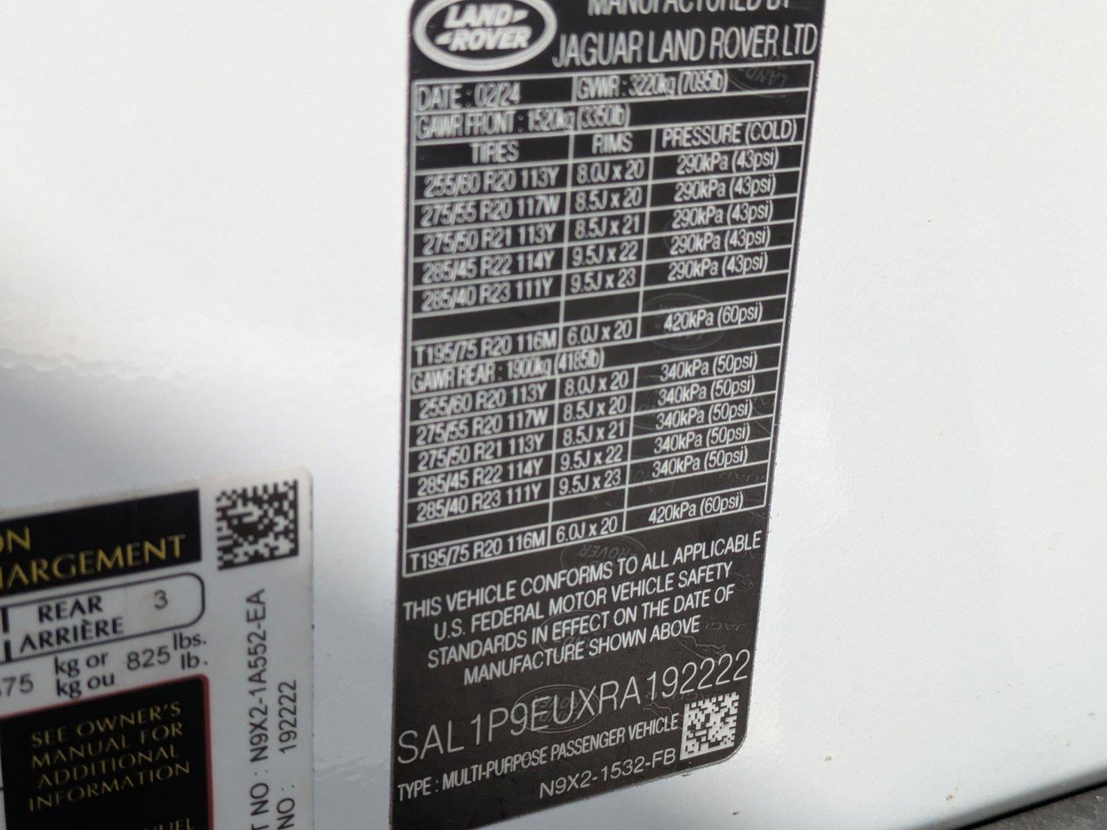 2024 Land Rover Range Rover Sport P360 SE