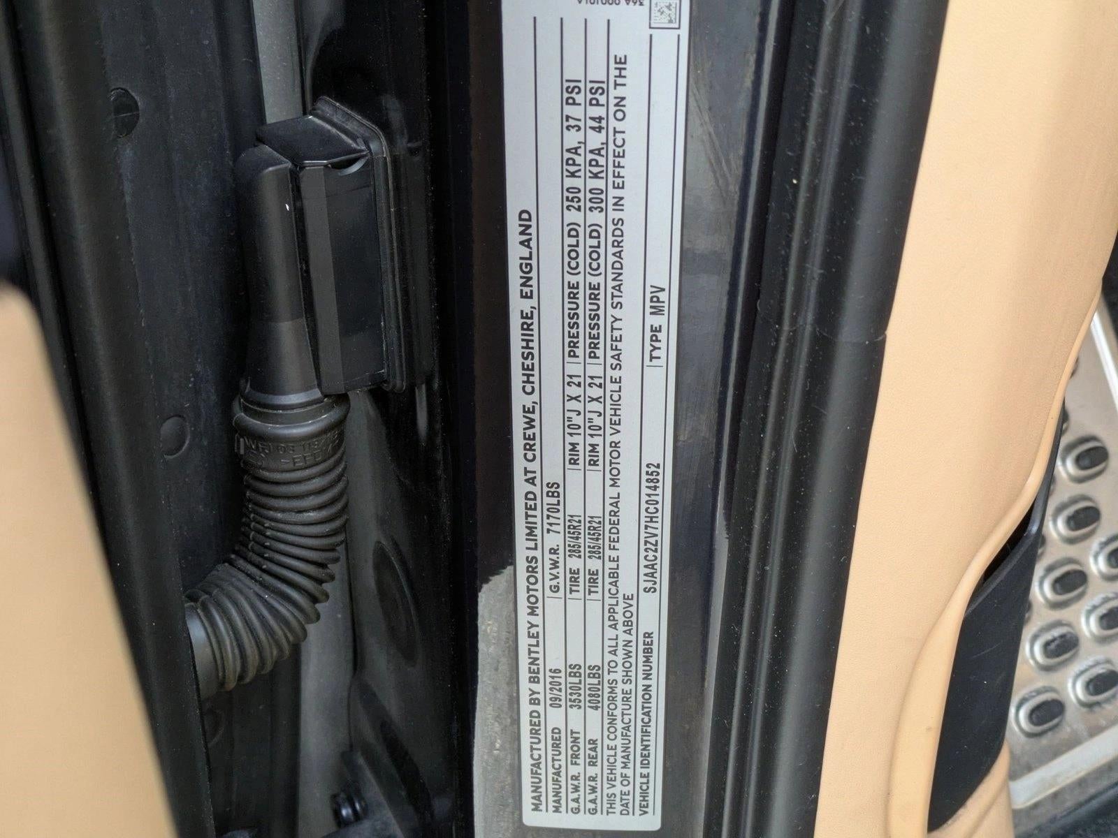 2017 Bentley Bentayga W12 AWD