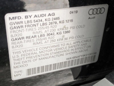 2019 Audi Q5 Premium Plus 45 TFSI quattro