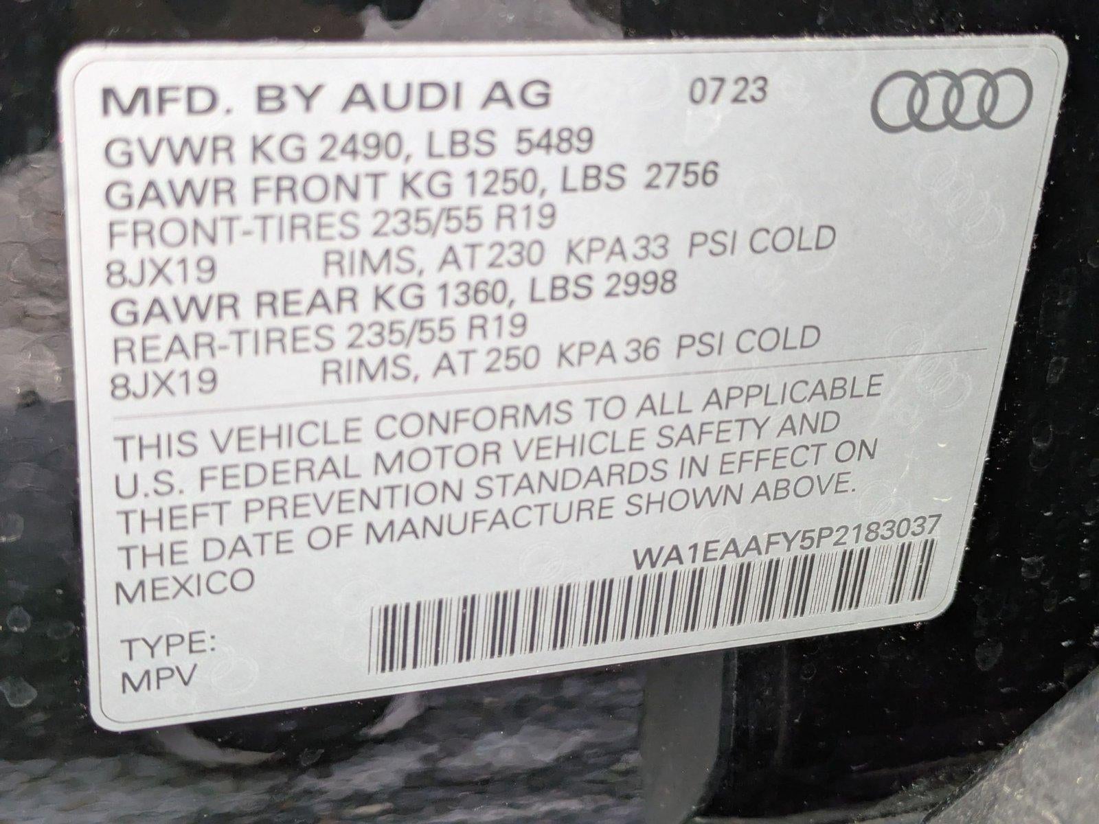 2023 Audi Q5 S line Premium Plus 45 TFSI quattro