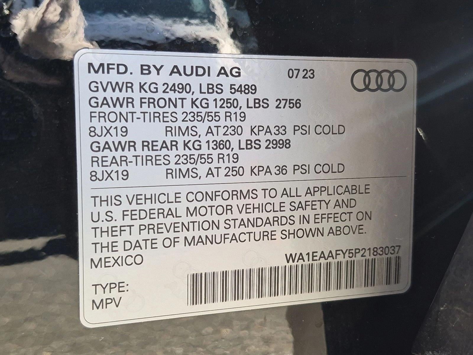 2023 Audi Q5 S line Premium Plus 45 TFSI quattro