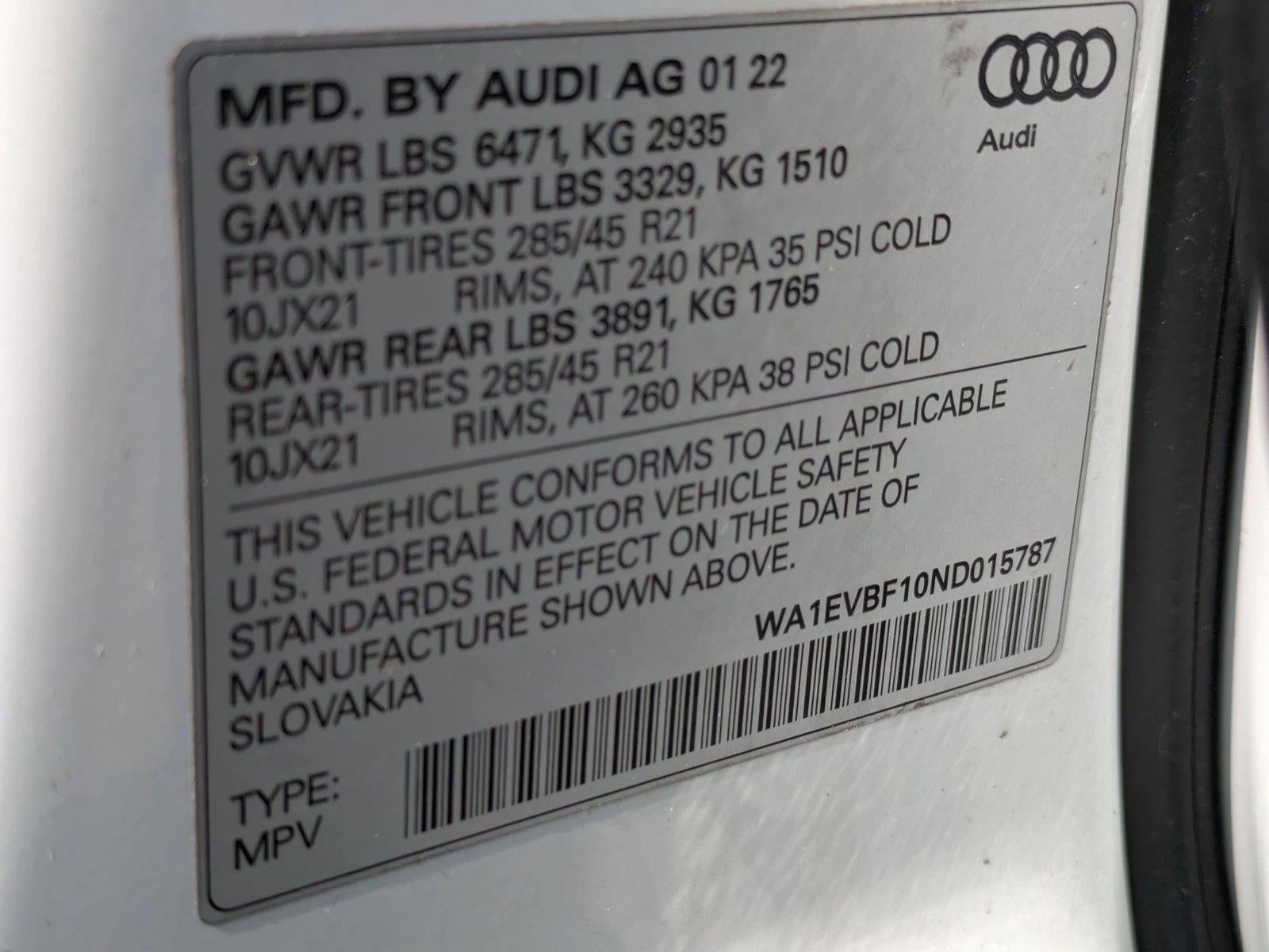 2022 Audi Q8 Premium Plus 55 TFSI quattro