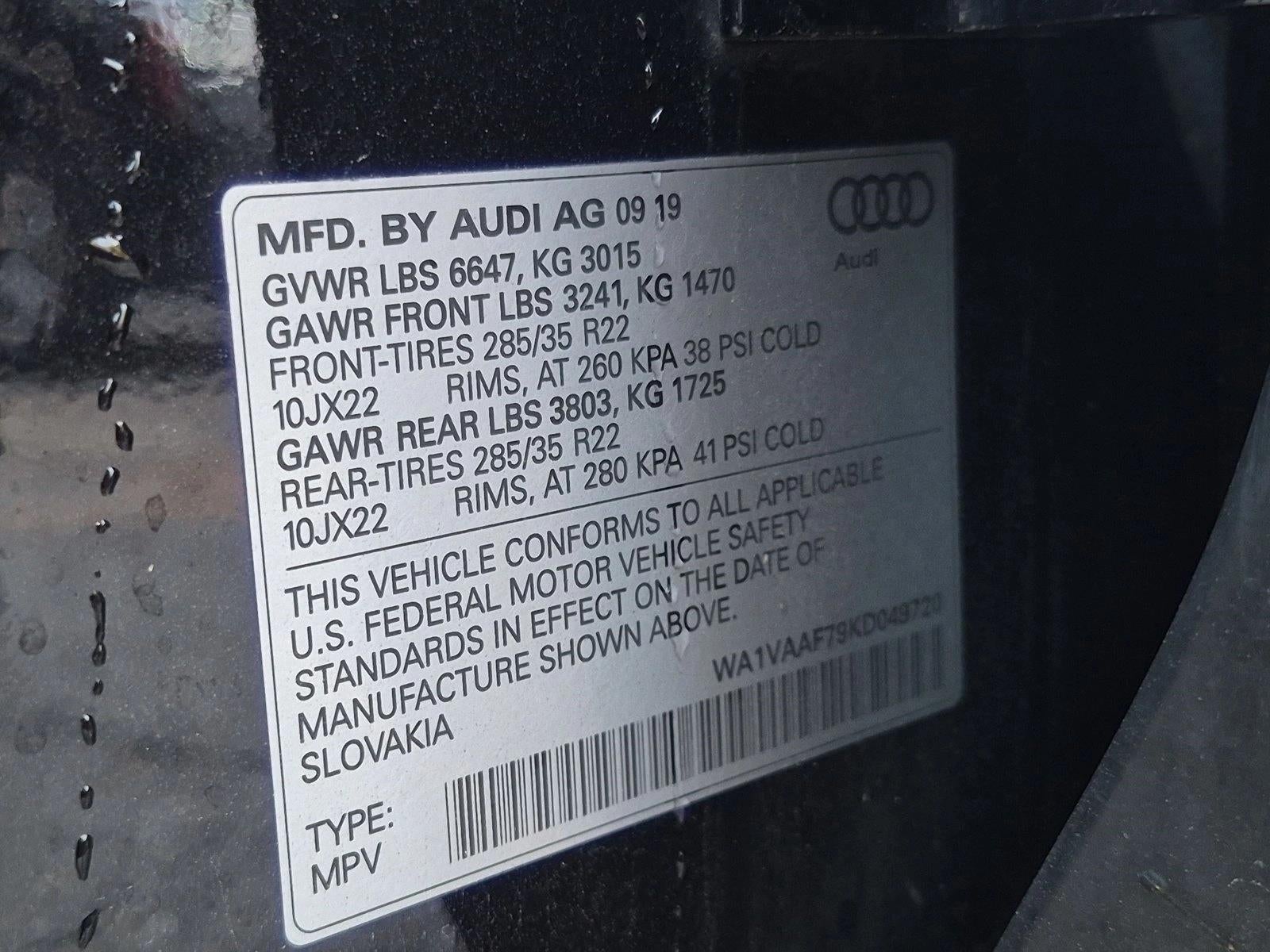 2019 Audi Q7 Prestige 55 TFSI quattro