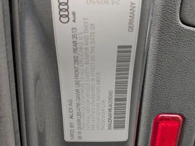 2018 Audi A4 2.0 TFSI Premium S Tronic quattro AWD