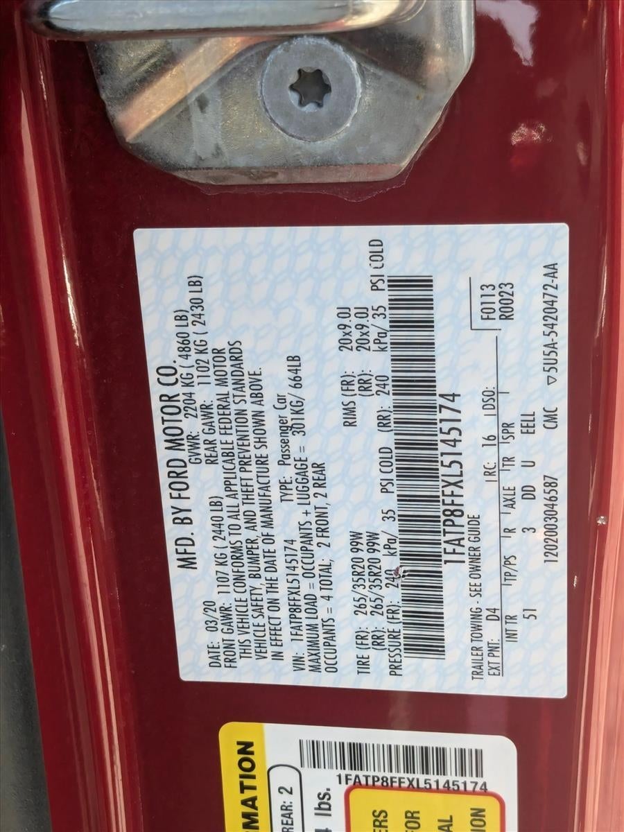 2020 Ford Mustang GT Premium Convertible