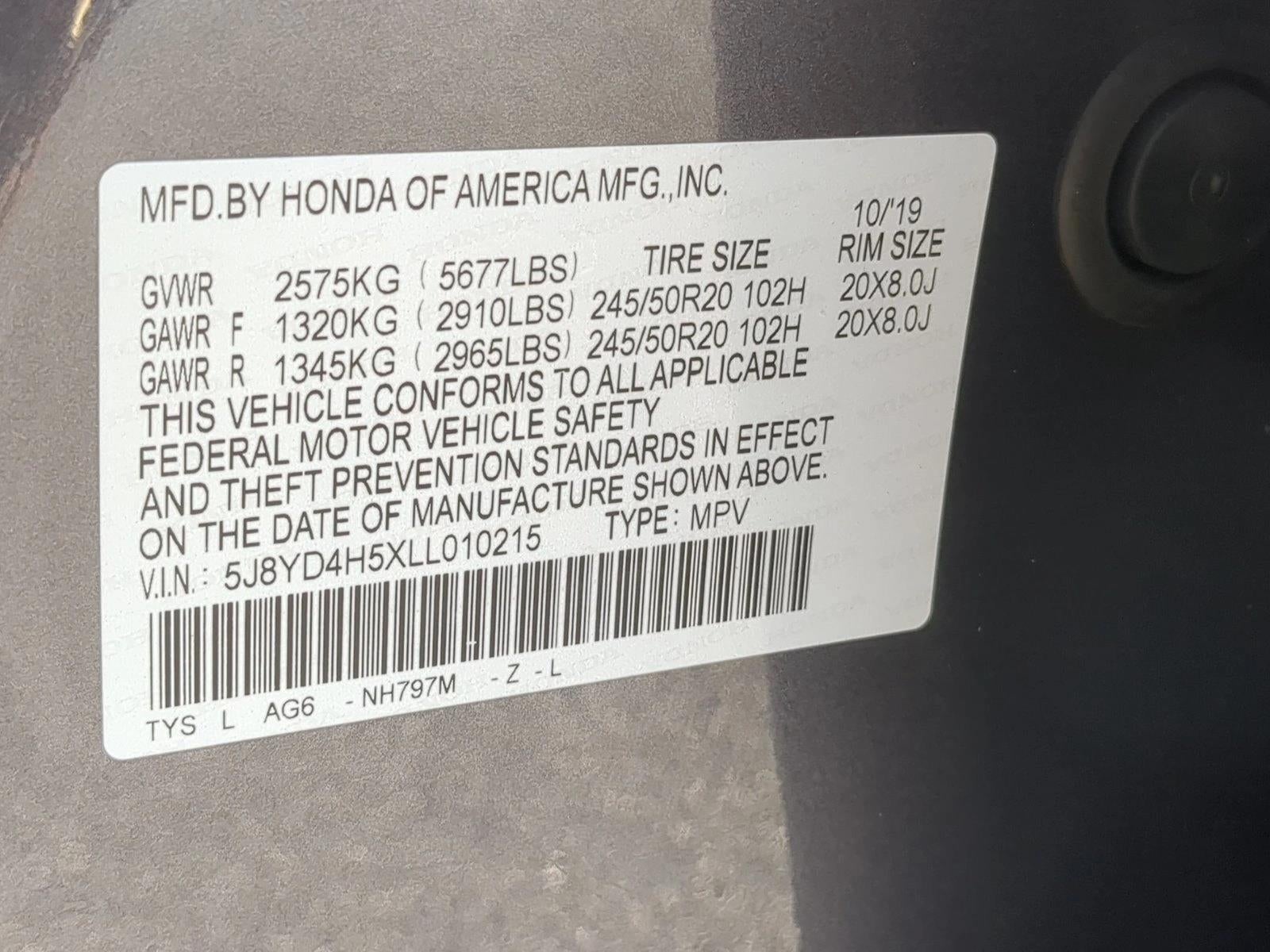 2020 Acura MDX SH-AWD 7-Passenger w/Technology Pkg