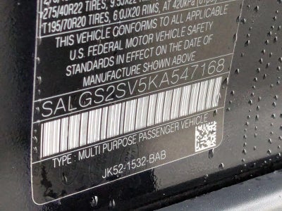 2019 Land Rover Range Rover V6 Supercharged HSE SWB