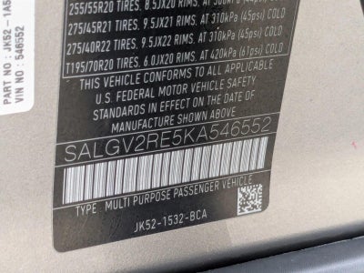 2019 Land Rover Range Rover V8 Supercharged Autobiography SWB