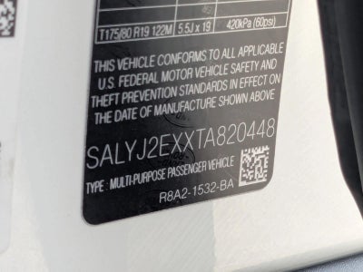 2026 Land Rover Range Rover Velar P250 S