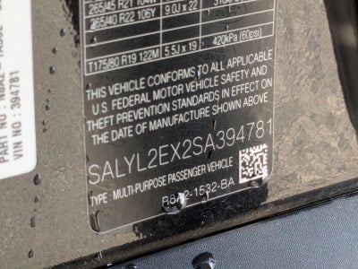 2025 Land Rover Range Rover Velar P250 Dynamic SE