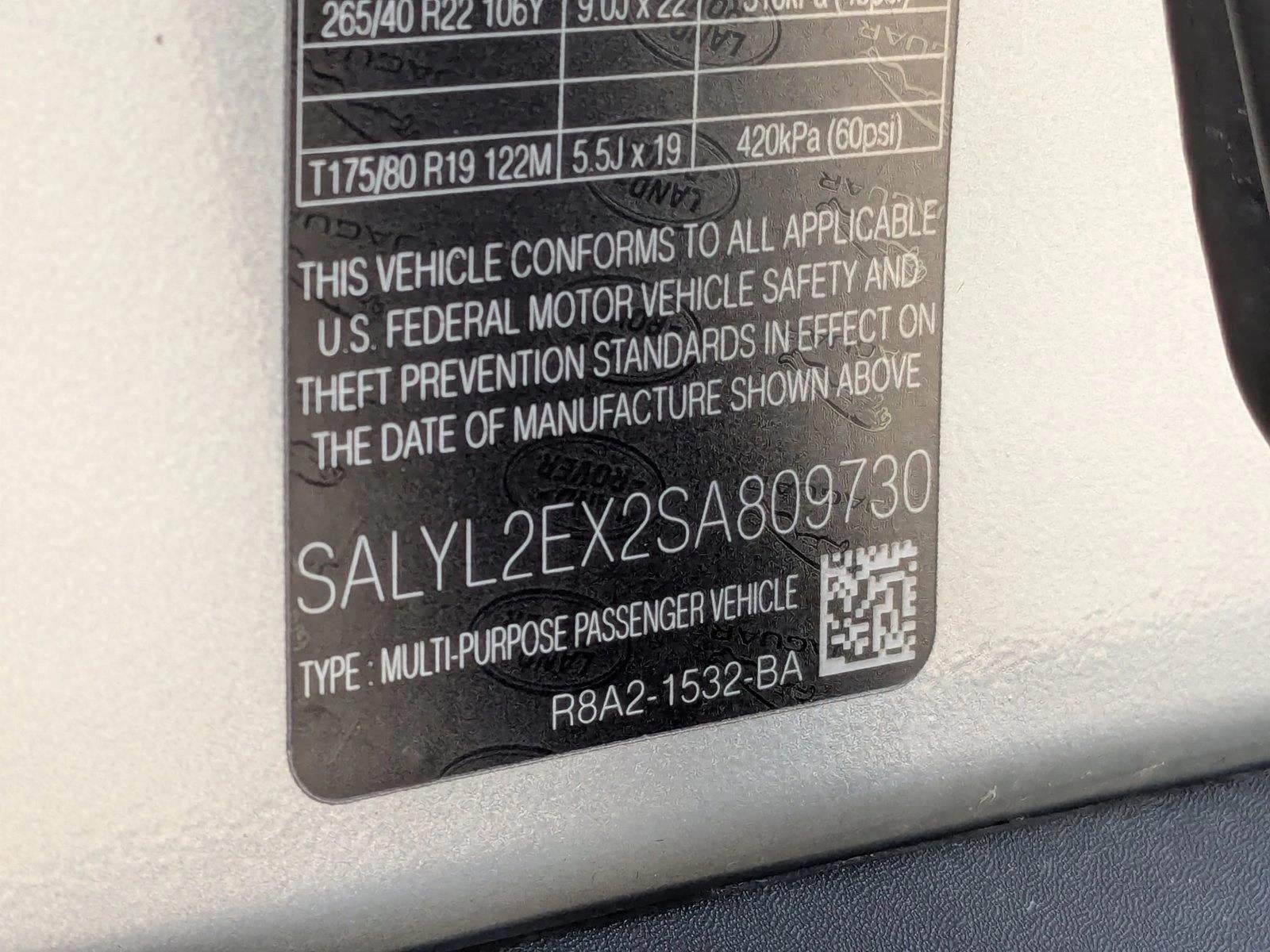 2025 Land Rover Range Rover Velar P250 Dynamic SE