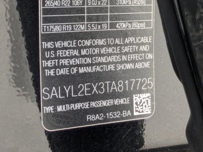 2026 Land Rover Range Rover Velar P250 Dynamic SE *Ltd Avail*